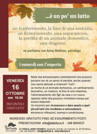 È un po’ un piccolo lutto